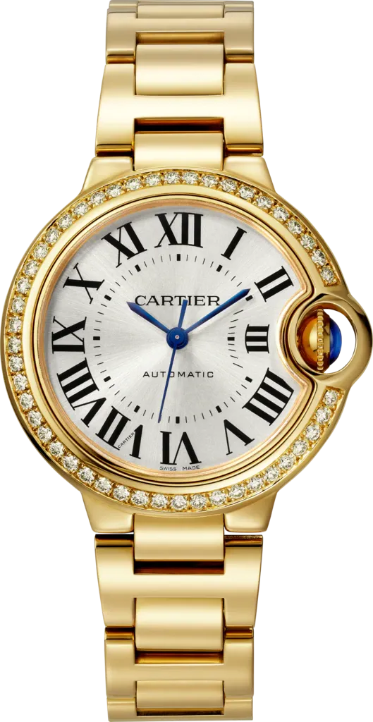 Cartier Ballon Bleu de Cartier WJBB0069 33mm Yellow gold Silver