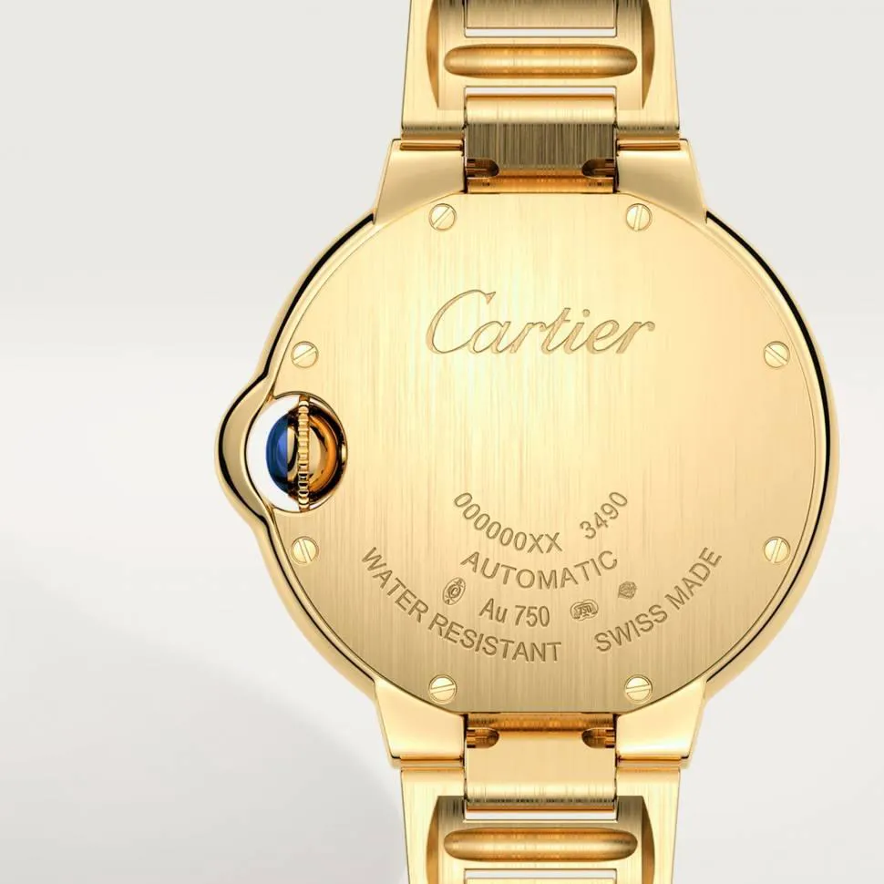 Cartier Ballon Bleu de Cartier WJBB0069 33mm Yellow gold Silver 3