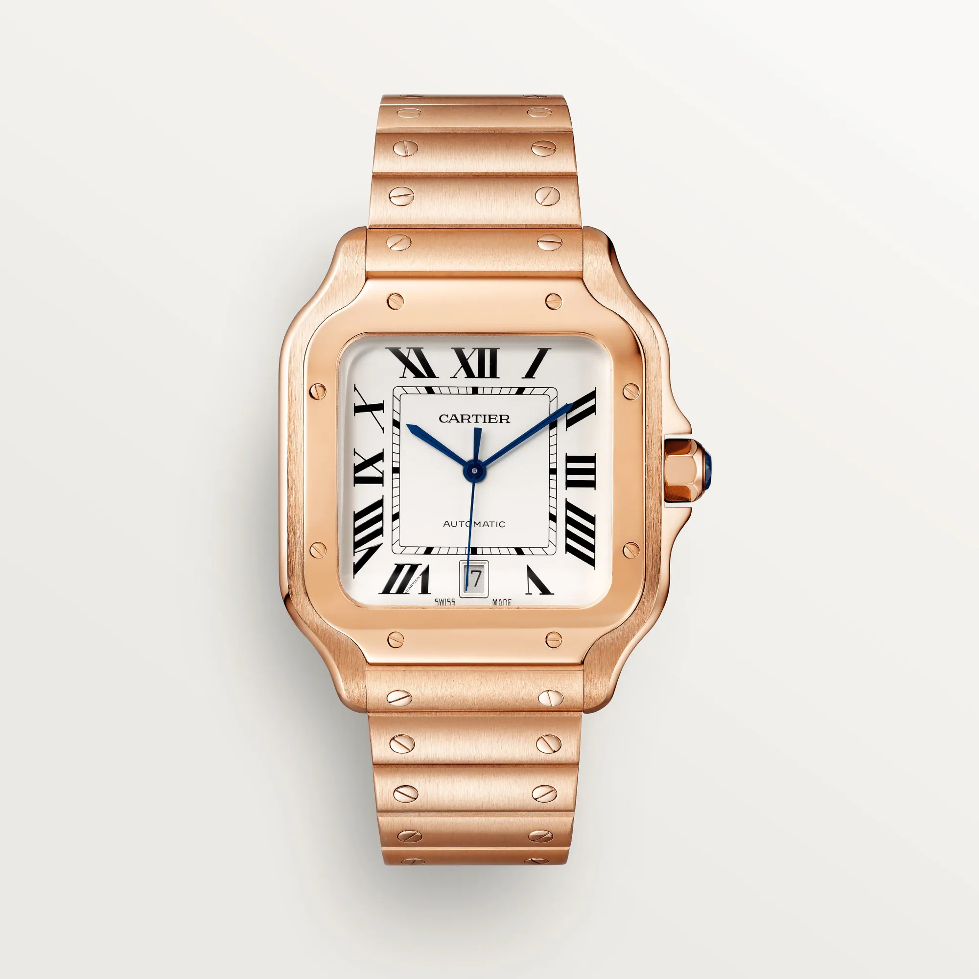 Cartier Santos WGSA0018 40mm Rose gold Silver