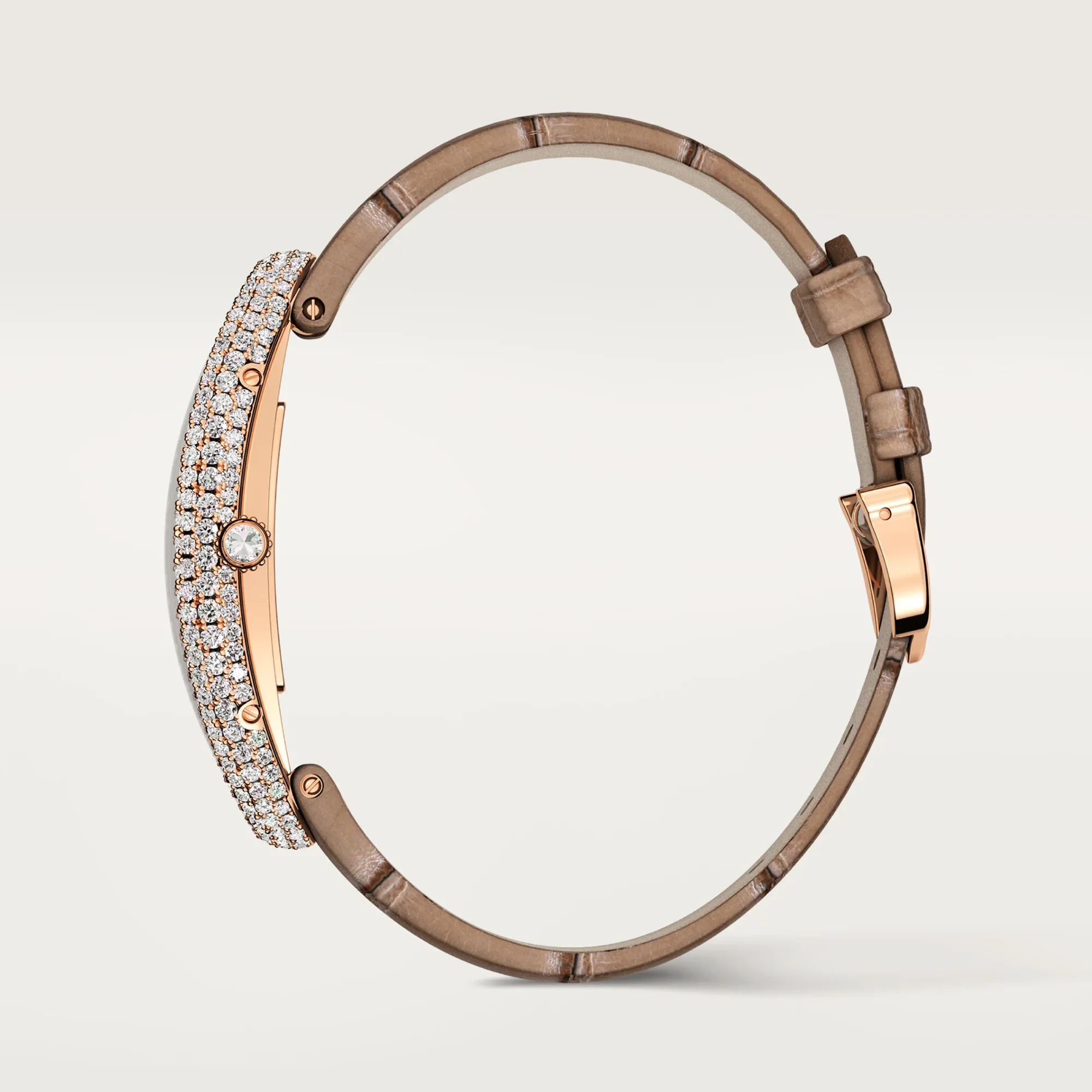 Cartier Baignoire Allongée WJBA0006 47mm Rose gold Silver 5