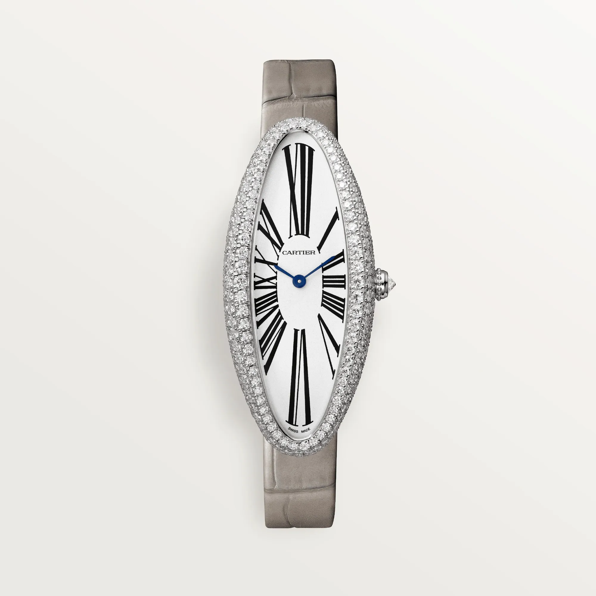 Cartier Baignoire Allongée WJBA0007 47mm White gold Silver