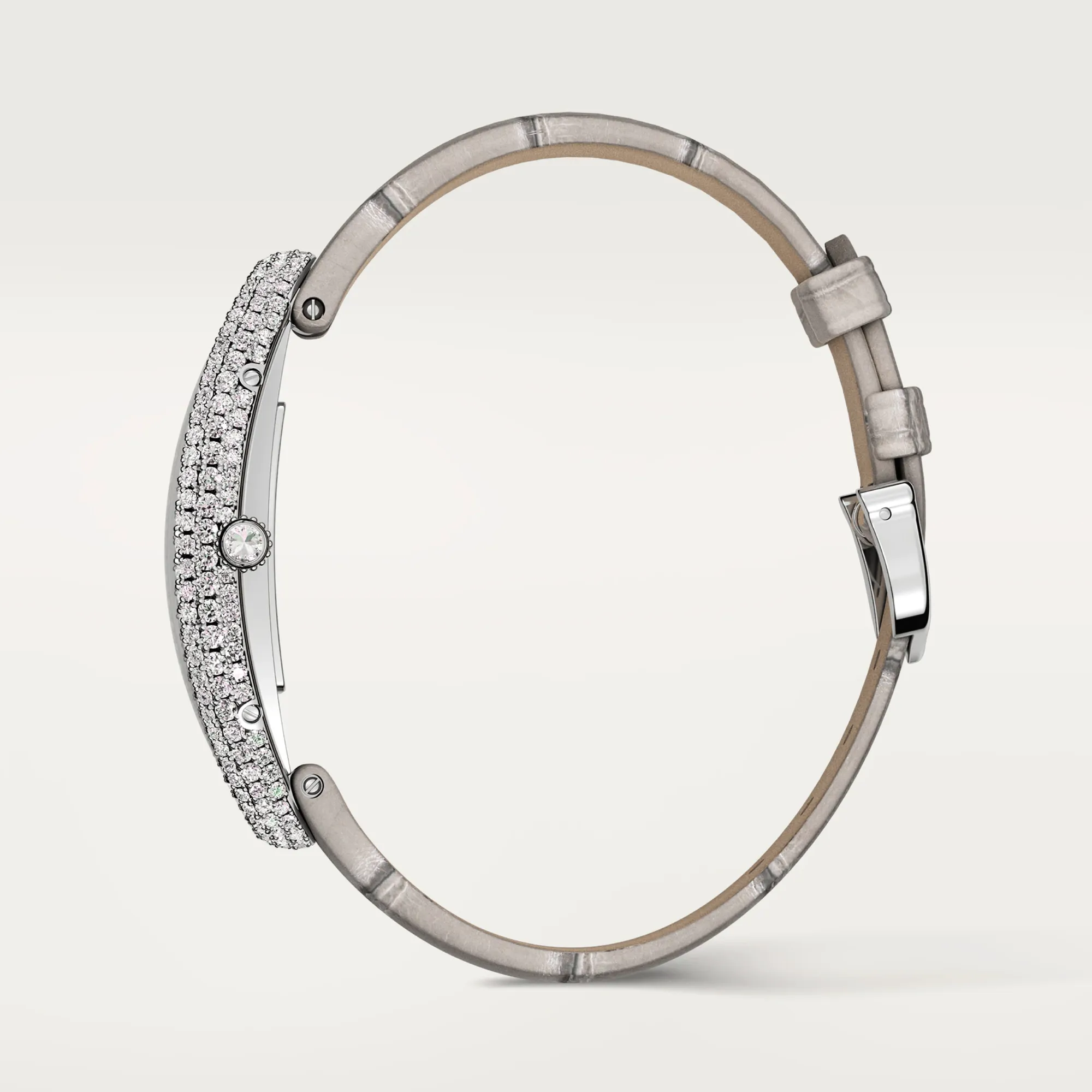 Cartier Baignoire Allongée WJBA0007 47mm White gold Silver 3