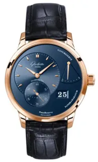 Glashütte Pano Collection 1-65-01-04-15-01 Yellow gold Blue