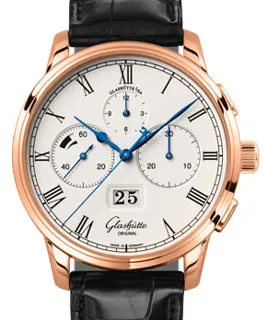 Glashütte Senator 1-37-01-01-05-30 Rose gold Silver