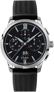 Glashütte Senator 1-37-01-03-02-06 Stainless steel Black