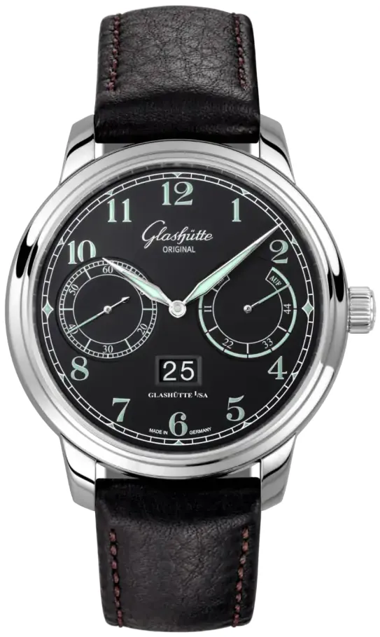 Glashütte Senator 100-14-07-02-30 44mm Stainless steel Black