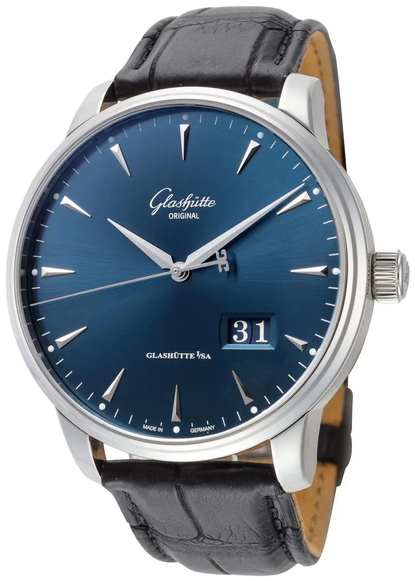 Glashütte Senator 1-36-03-04-02-50 42mm Stainless steel Blue 1