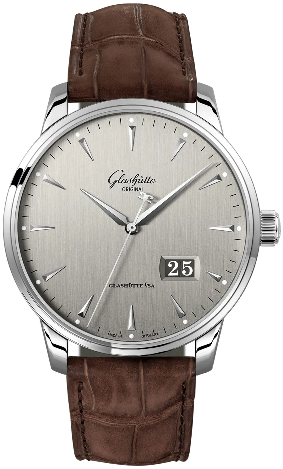 Glashütte Senator 1-36-03-03-02-31 42mm Stainless steel Silver grey