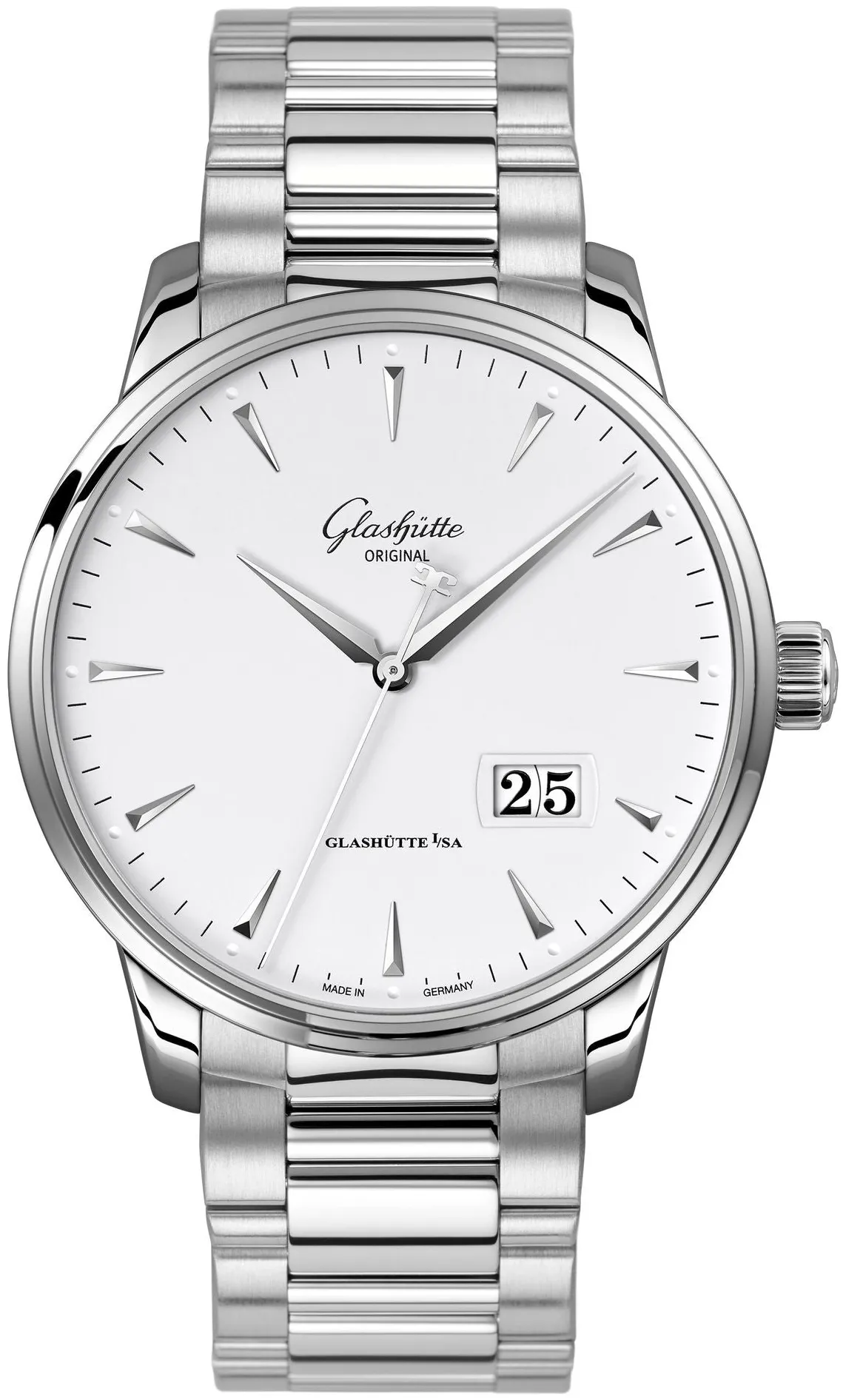 Glashütte Senator 1-36-03-01-02-71 40mm Stainless steel Silver 2