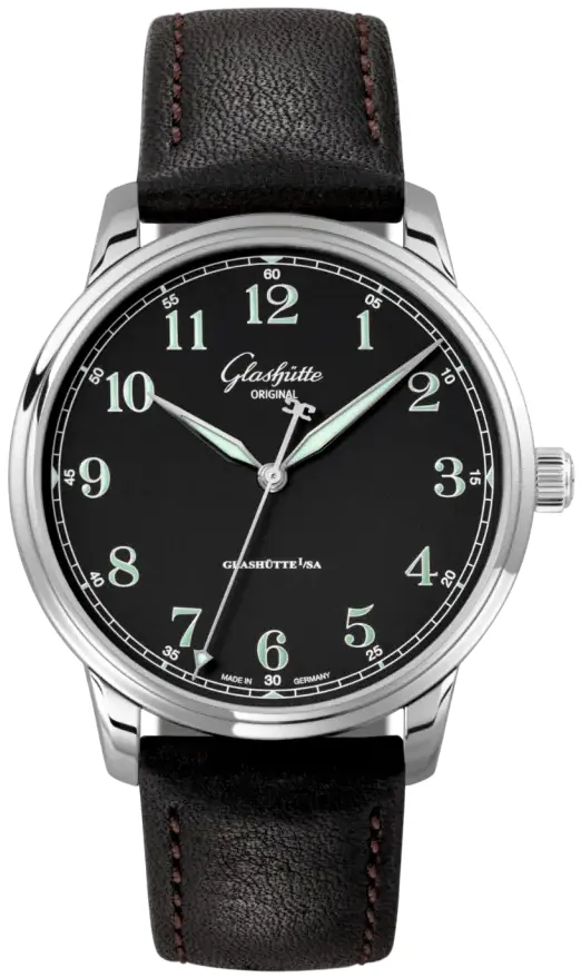 Glashütte Senator 1-36-01-03-02-01 40mm Stainless steel Black