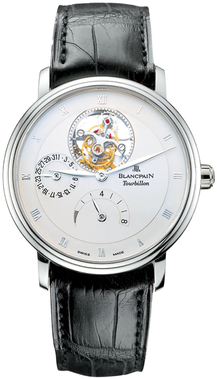 Blancpain Villeret 6025-1542-55b 37.5mm White gold White