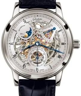 Glashütte Senator 1-49-13-15-04-50 White gold Skeletonized