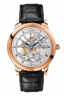 Glashütte Senator 1-49-18-01-05-01 Rose gold Skeletonized