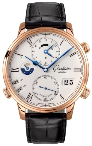 Glashütte Senator 1-89-02-01-05-01 44mm Rose gold Skeleton