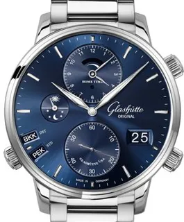 Glashütte Senator 1-89-02-05-02-70 Stainless steel Blue