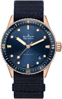 Blancpain Fifty Fathoms 5000 36S40 NAOA Sedna gold Blue