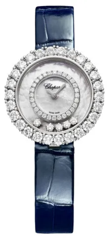 Chopard Happy Diamonds 205369-1001 28.6mm White gold and 18k white gold Mother-of-pearl