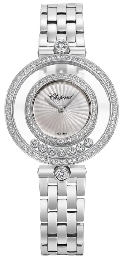 Chopard Happy Diamonds 209426-1202 32mm White gold and 18k white gold Mother-of-pearl