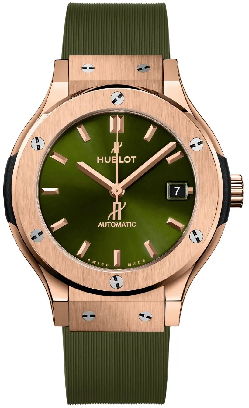 Hublot Classic Fusion 565.OX.8980.RX 38mm Yellow gold Green