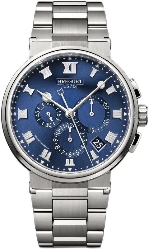 Breguet Marine 5527TI/Y1/TW0 42.5mm Titanium Blue