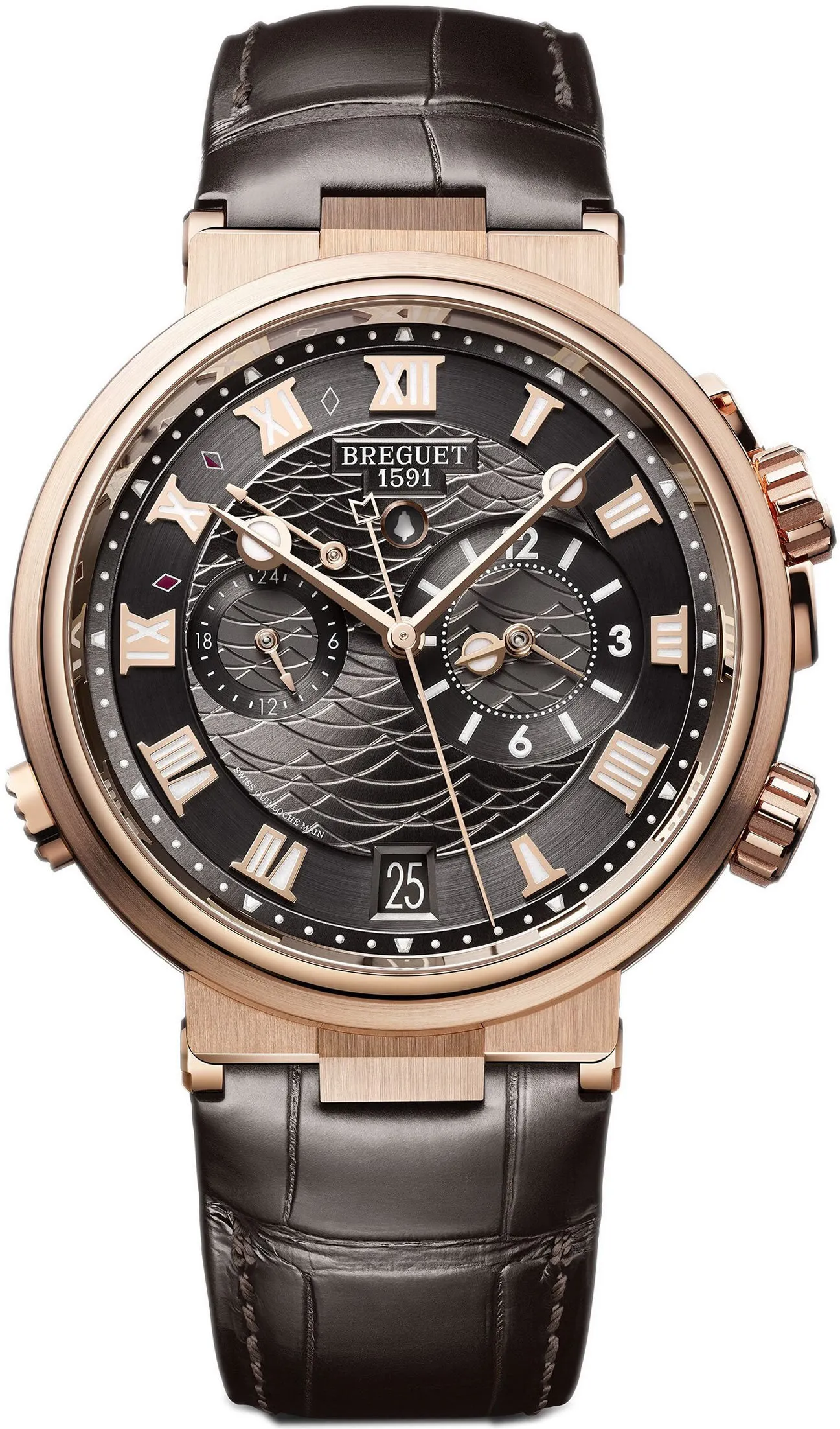 Breguet Marine 5547BR/G3/9ZU 40mm Rose gold Gray