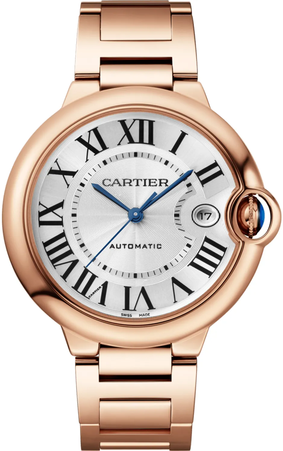 Cartier Ballon Bleu de Cartier WGBB0039 40mm Rose gold Silver