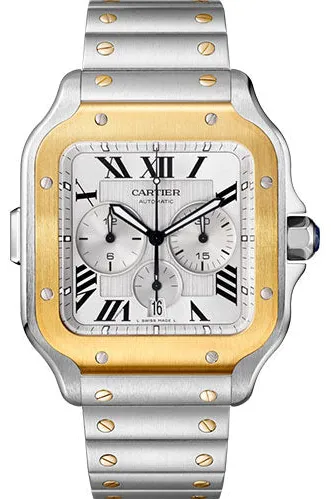 Cartier Santos W2SA0008 45mm Stainless steel Silver