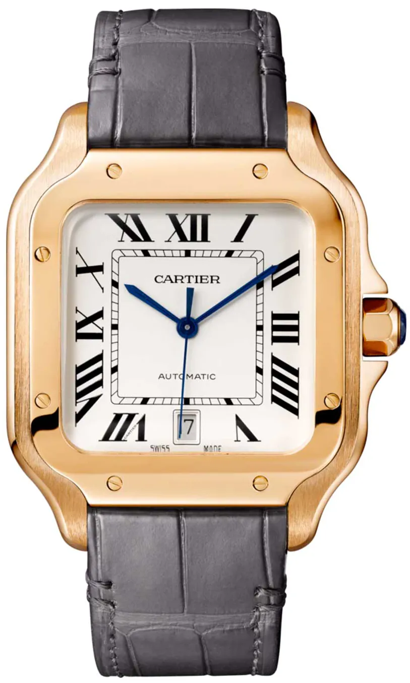 Cartier Santos WGSA0019 40mm Rose gold Silver