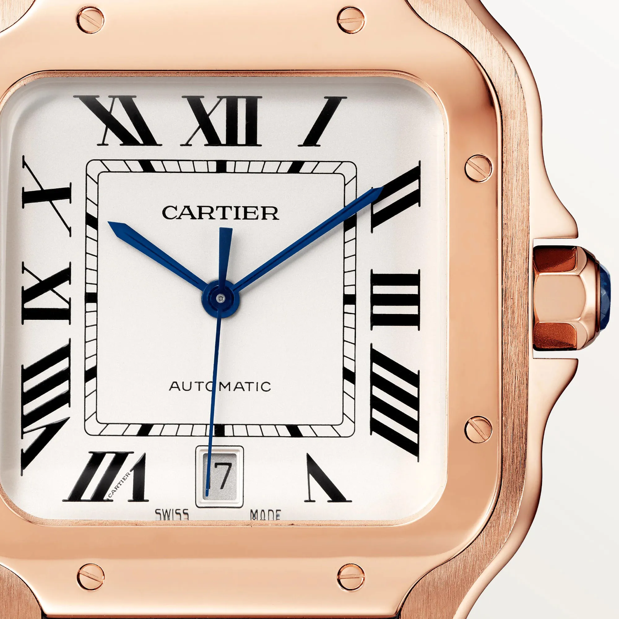 Cartier Santos WGSA0019 40mm Rose gold Silver 1