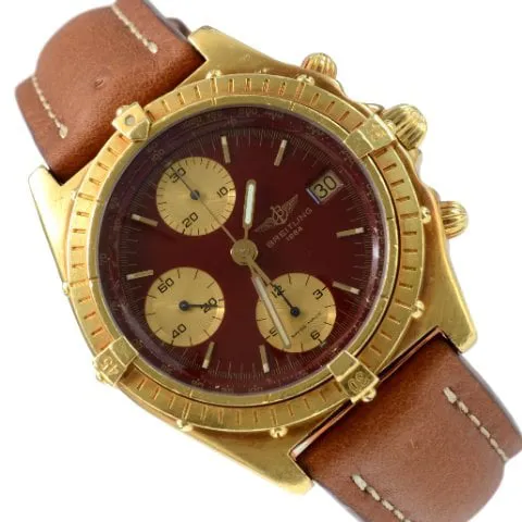 Breitling Chronomat 81950 39mm Yellow gold Bordeaux