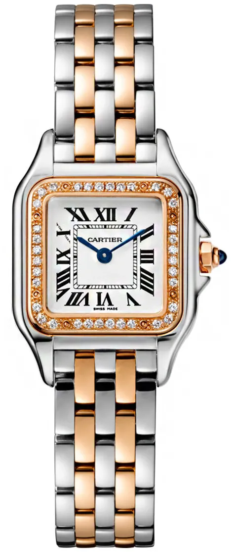 Cartier Panthère W3PN0006 22mm Rose gold and Stainless steel Silver