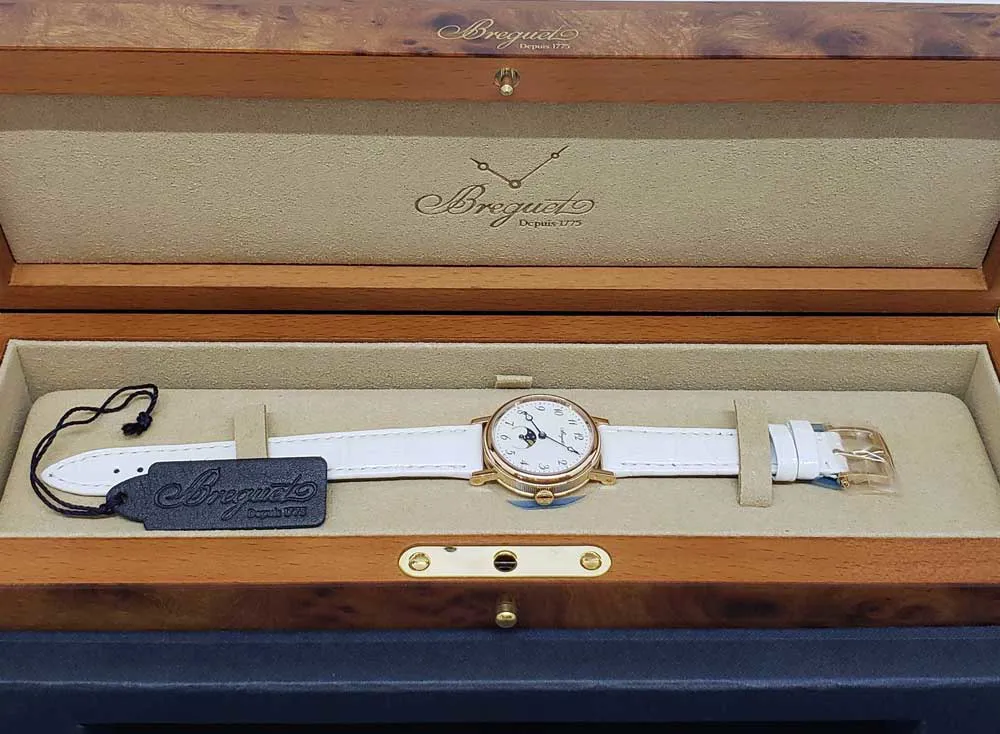 Breguet Classique 9087BR/29/964 30mm Rose gold White