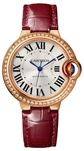 Cartier Ballon Bleu 33mm WJBB0033 33mm Rose gold Silver