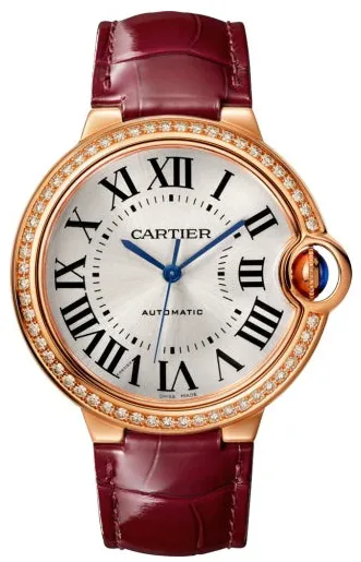 Cartier Ballon Bleu de Cartier WJBB0034 36mm Rose gold Silver