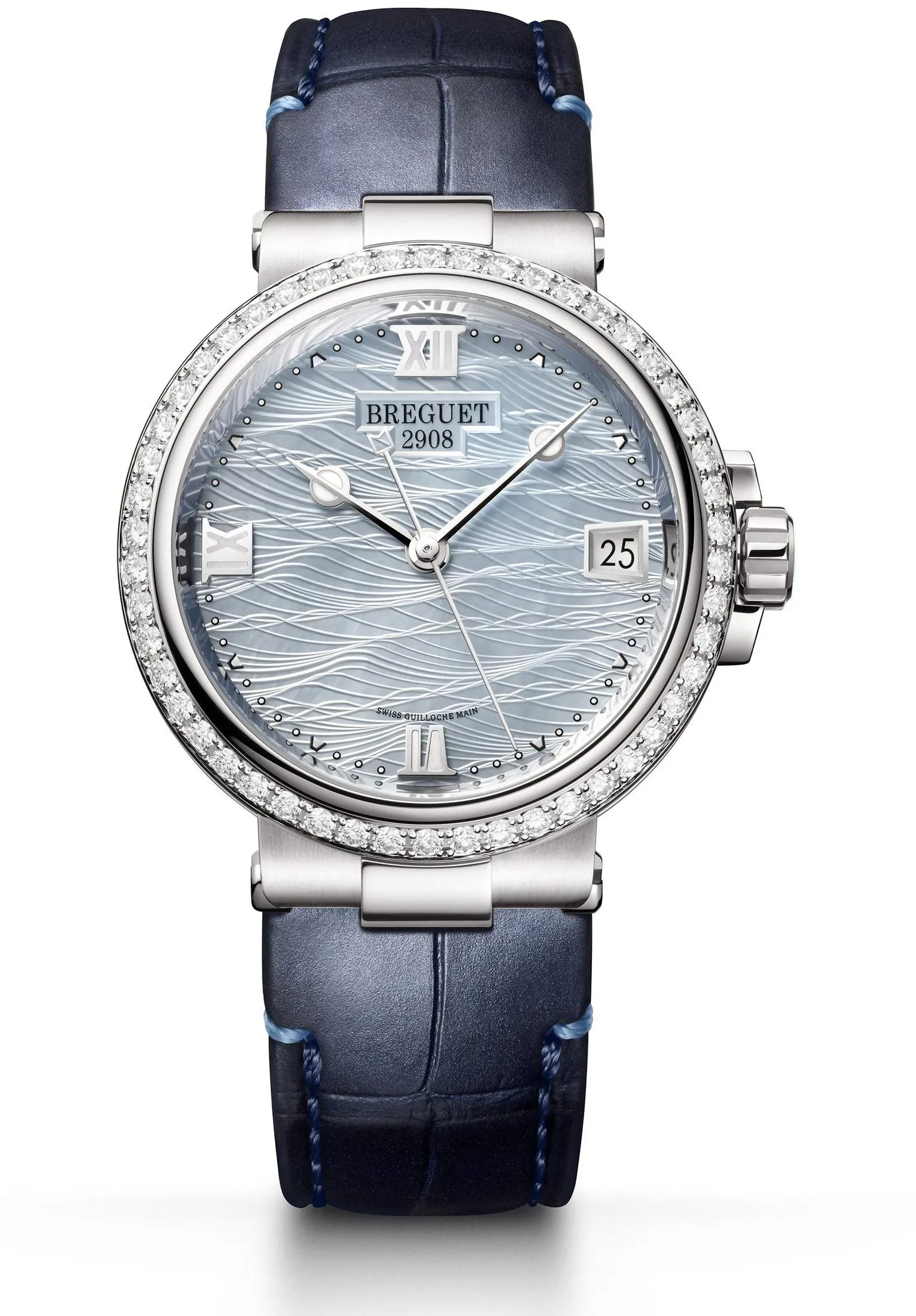 Breguet Marine 9518BB/V2/984/D000 34mm White gold Blue