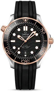 Omega Seamaster Diver 300M 210.22.42.20.01.002 Yellow gold and Stainless steel Black