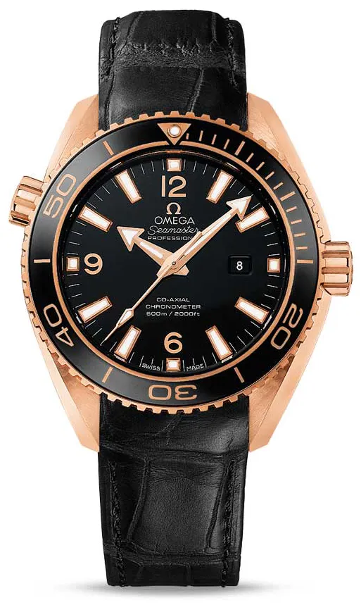 Omega Seamaster Planet Ocean 232.63.38.20.01.001 37.5mm Rose gold Black