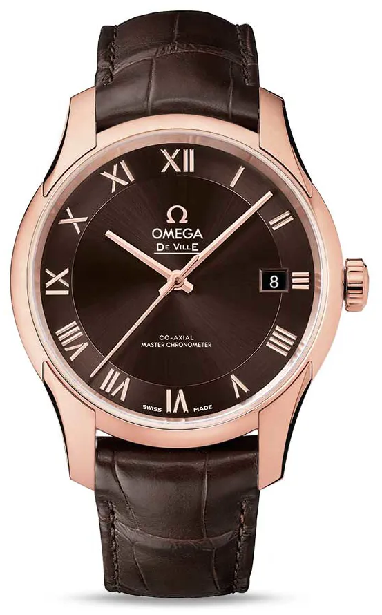 Omega De Ville 433.53.41.21.13.001 41mm Yellow gold Brown