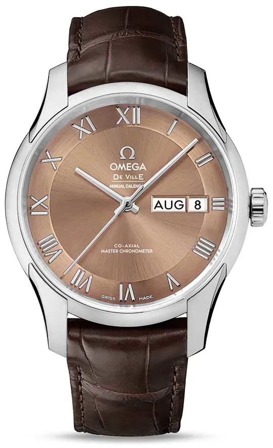 Omega De Ville 433.13.41.22.10.001 41mm Stainless steel Brown