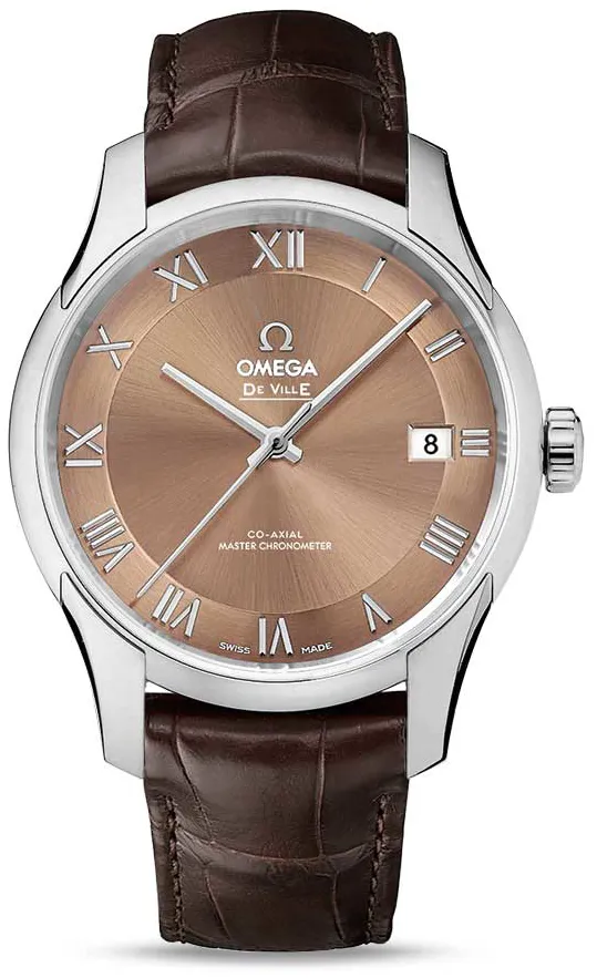 Omega De Ville Hour Vision 433.13.41.21.10.001 41mm Stainless steel Brown