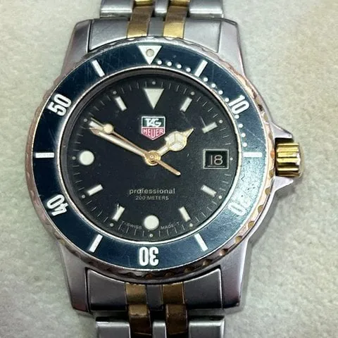 TAG Heuer 925.213G 35mm Yellow gold and Stainless steel Black