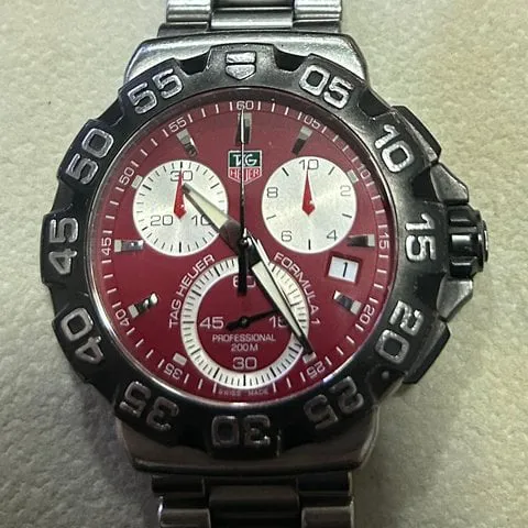 TAG Heuer Formula 1 CAH1112 41mm Stainless steel Red