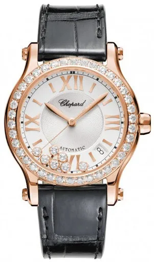 Chopard Happy Sport 274808-5003 36mm Rose gold Silver