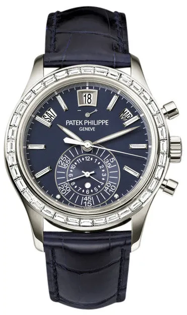 Patek Philippe Annual Calendar Chronograph 5961P-001 40.5mm Platinum Blue