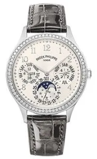 Patek Philippe Perpetual Calendar 7140G-001 35mm White gold Silver