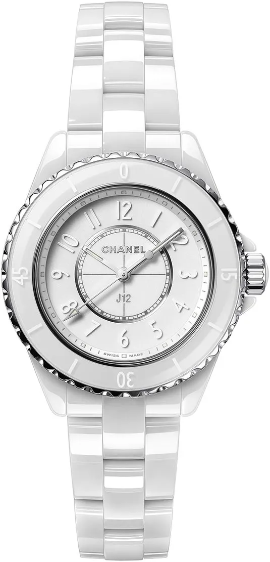 Chanel J12 H6345 33mm White ceramic White