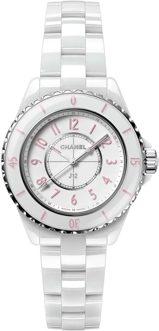 Chanel J12 H6755 33mm Ceramic and Stainless steel White