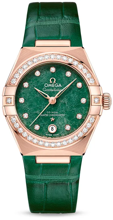 Omega Constellation 131.58.29.20.99.004 29mm Yellow gold Green