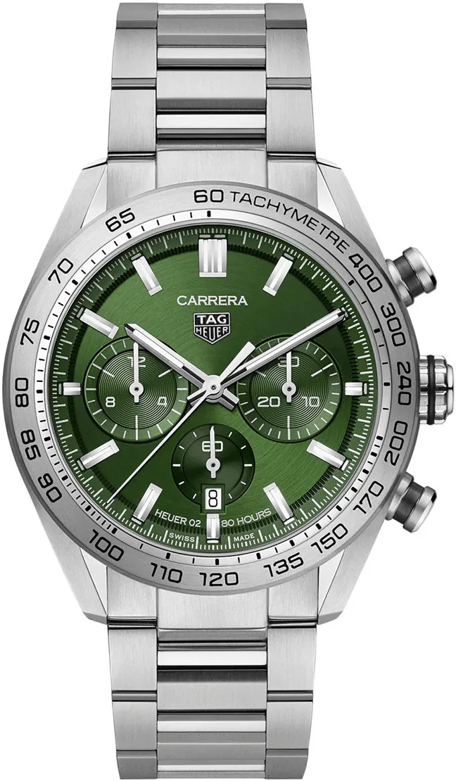 TAG Heuer Carrera CBN2A10.BA0643 44mm Stainless steel Green