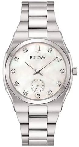 Bulova Diamond 96P242 34mm Stainless steel Mother-of-pearl